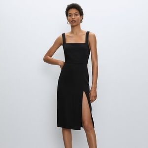 Babaton 90s Slit Midi Dress
